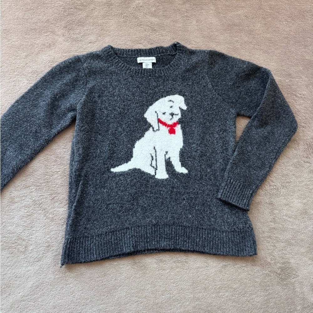 Cupcakes & Cashmere Textured Gray Sweater